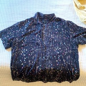 Club Monaco XL slim fit short sleeve shirt